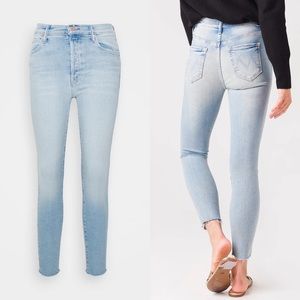 MOTHER Denim The Stunner Ankle Fray in California Cruiser High Rise Skinny 27